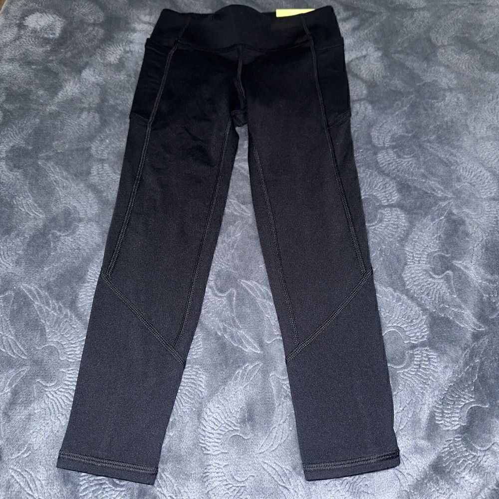 All in motion Girls' Leggings  Mid rise Black Size XS(4/5). NWT. Q